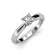 4 - Adsila Princess Cut Diamond Solitaire Engagement Ring 