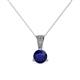1 - Florin Blue Sapphire and Diamond Pendant 