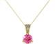 1 - Florin Pink Tourmaline and Diamond Pendant 