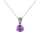 1 - Florin Amethyst and Diamond Pendant 