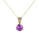1 - Florin Amethyst and Diamond Pendant 