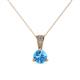 1 - Florin Blue Topaz and Diamond Pendant 