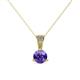 1 - Florin Iolite and Diamond Pendant 