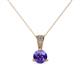 1 - Florin Iolite and Diamond Pendant 