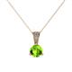 1 - Florin Peridot and Diamond Pendant 