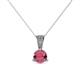 1 - Florin Rhodolite Garnet and Diamond Pendant 