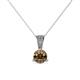 1 - Florin Smoky Quartz and Diamond Pendant 