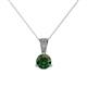 1 - Florin Diamond and Lab Created Alexandrite Pendant 