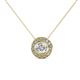 1 - Kitra Diamond Halo Pendant 