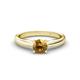 1 - Adsila Citrine Solitaire Engagement Ring 