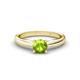 1 - Adsila Peridot Solitaire Engagement Ring 