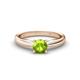 1 - Adsila Peridot Solitaire Engagement Ring 