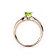4 - Adsila Peridot Solitaire Engagement Ring 