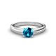 1 - Adsila Blue Diamond Solitaire Engagement Ring 