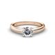 1 - Adsila Diamond Solitaire Engagement Ring 