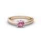 1 - Adsila Pink Tourmaline Solitaire Engagement Ring 
