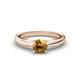 1 - Adsila Citrine Solitaire Engagement Ring 