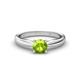 1 - Adsila Peridot Solitaire Engagement Ring 