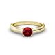 1 - Adsila Ruby Solitaire Engagement Ring 