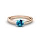 1 - Adsila Blue Diamond Solitaire Engagement Ring 