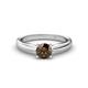 1 - Adsila Smoky Quartz Solitaire Engagement Ring 