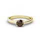 1 - Adsila Smoky Quartz Solitaire Engagement Ring 