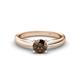 1 - Adsila Smoky Quartz Solitaire Engagement Ring 
