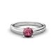 1 - Adsila Rhodolite Garnet Solitaire Engagement Ring 