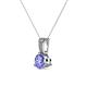 2 - Florin Tanzanite and Diamond Pendant 