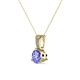 2 - Florin Tanzanite and Diamond Pendant 