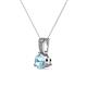 2 - Florin Aquamarine and Diamond Pendant 