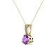 2 - Florin Amethyst and Diamond Pendant 
