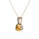 2 - Florin Citrine and Diamond Pendant 