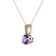 2 - Florin Iolite and Diamond Pendant 
