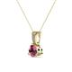 2 - Florin Rhodolite Garnet and Diamond Pendant 