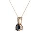 2 - Florin Black and White Diamond Pendant 