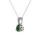 2 - Florin Diamond and Lab Created Alexandrite Pendant 