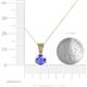 4 - Florin Tanzanite and Diamond Pendant 