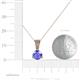 4 - Florin Tanzanite and Diamond Pendant 