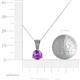 4 - Florin Amethyst and Diamond Pendant 