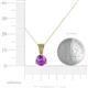 4 - Florin Amethyst and Diamond Pendant 