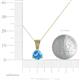 4 - Florin Blue Topaz and Diamond Pendant 