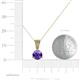 4 - Florin Iolite and Diamond Pendant 