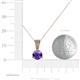 4 - Florin Iolite and Diamond Pendant 