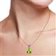 3 - Florin Peridot and Diamond Pendant 