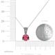 4 - Florin Rhodolite Garnet and Diamond Pendant 