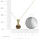 4 - Florin Smoky Quartz and Diamond Pendant 