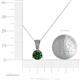 4 - Florin Diamond and Lab Created Alexandrite Pendant 