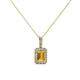 1 - Lilian Citrine and Diamond Halo Pendant 