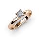 3 - Bianca Princess Cut Diamond Solitaire Engagement Ring 